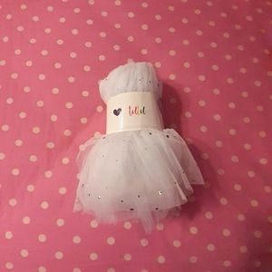 ✨🤍 White Tulle Holographic Dots Tutu